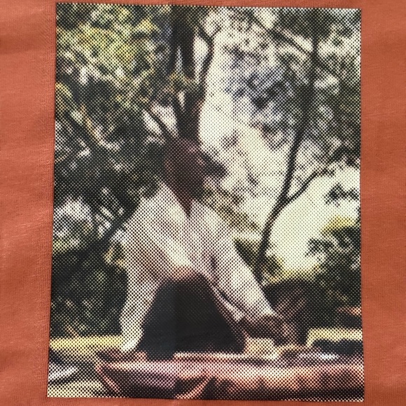 Supervsn Kobe Bryant Inside Out Graphic Print Shirt Size Medium YAM Orange NWT - Picture 1 of 6